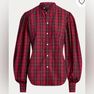 NWT Polo Ralph Lauren Womens Plaid Button Down Size 4